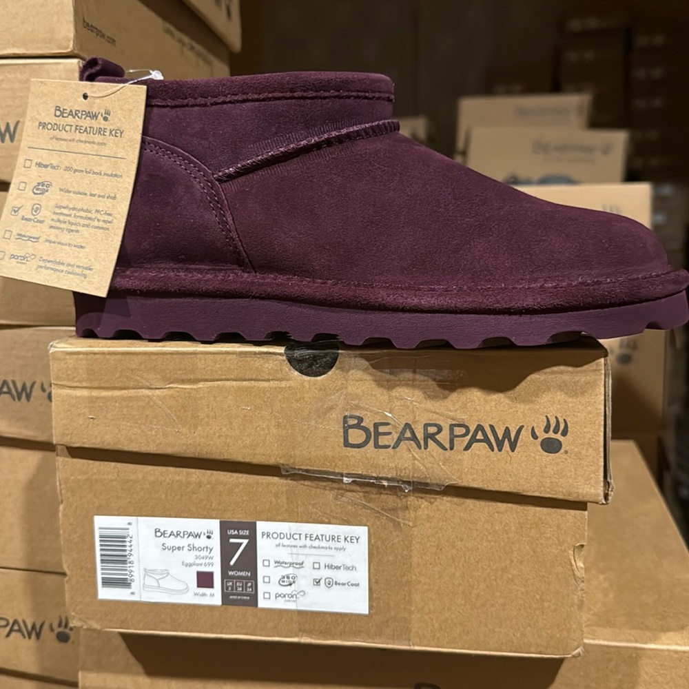 Bearpaw Super Shorty Eggplant